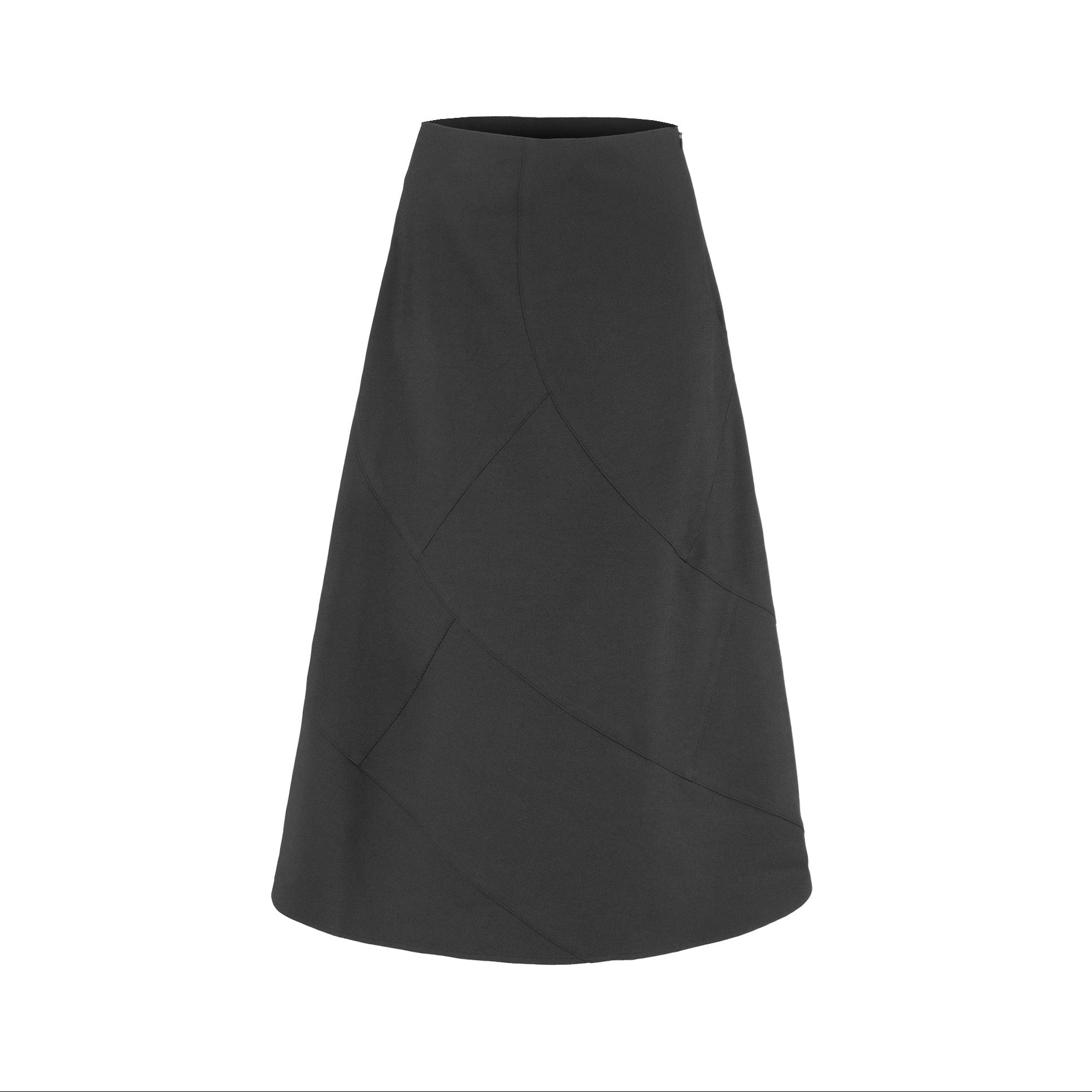 Profile NYC | Women's Wool Seamed Skirt