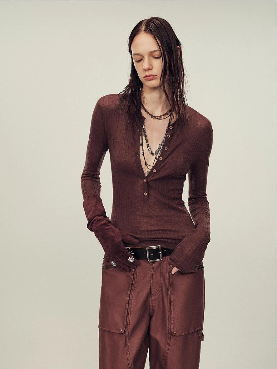 FIRELADY FUR | Women's Ultrafine Wool Blend Knit Top