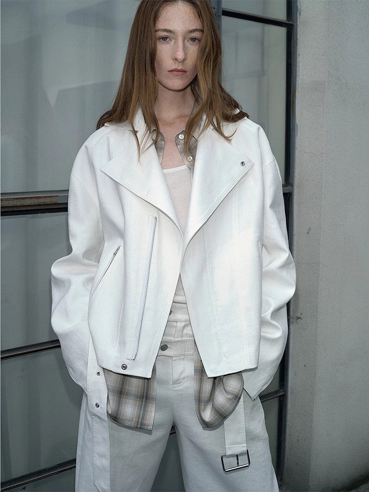 Women's Linen Jacket | Trapezoidal