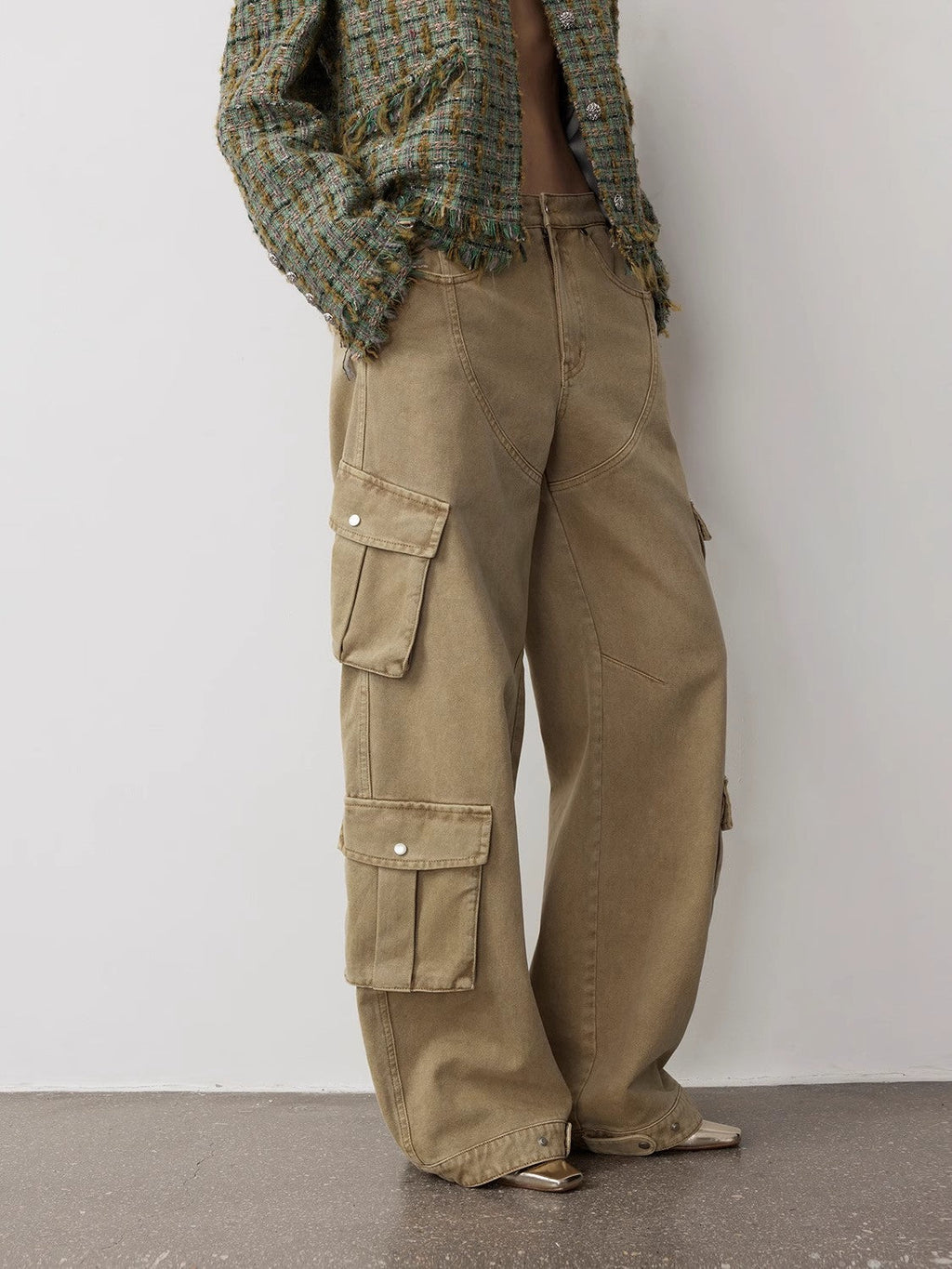 PREMIUM STYLE CO. LTD. | "Nostalgic Wasteland" Cocoon Cargo Jeans