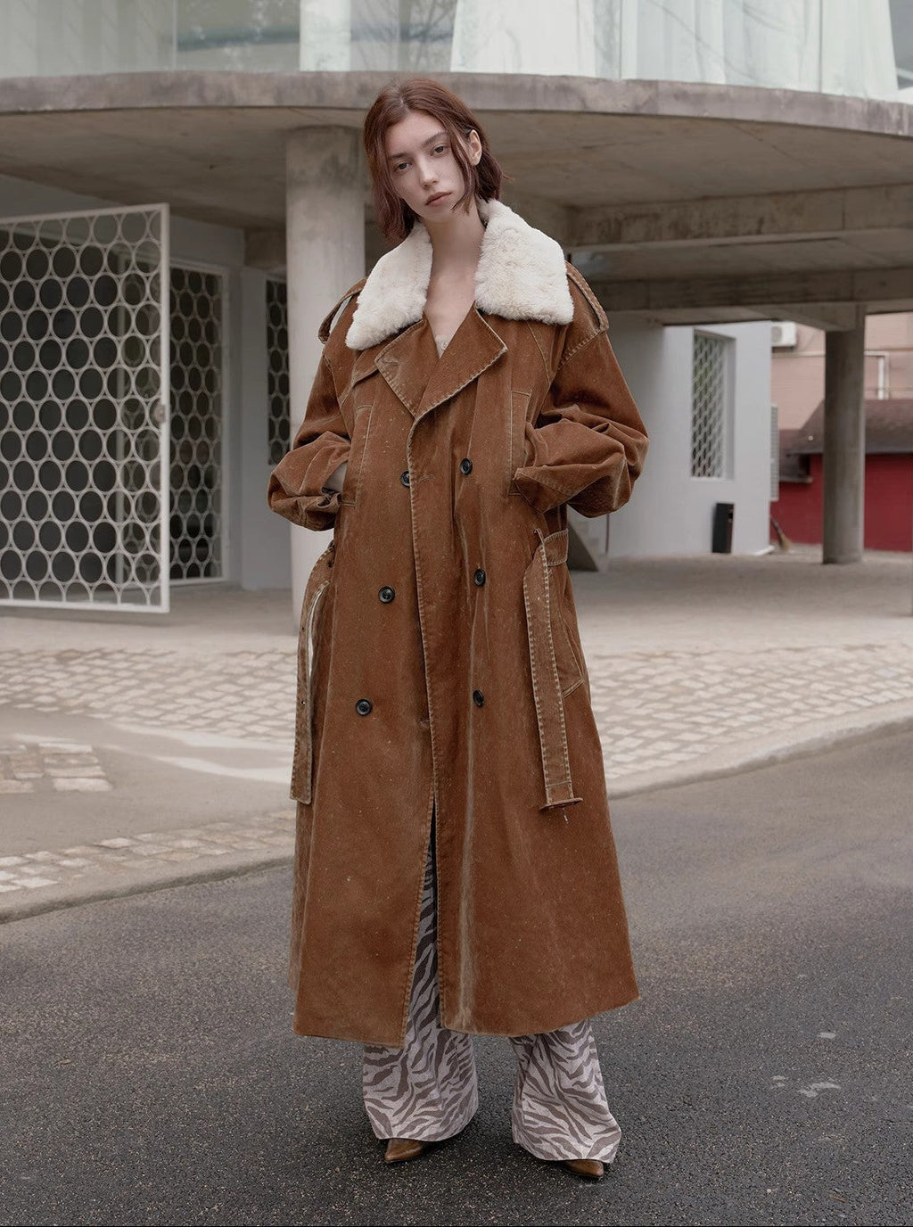 Women's Goose Down Lapel Parka | Winter Windbreaker