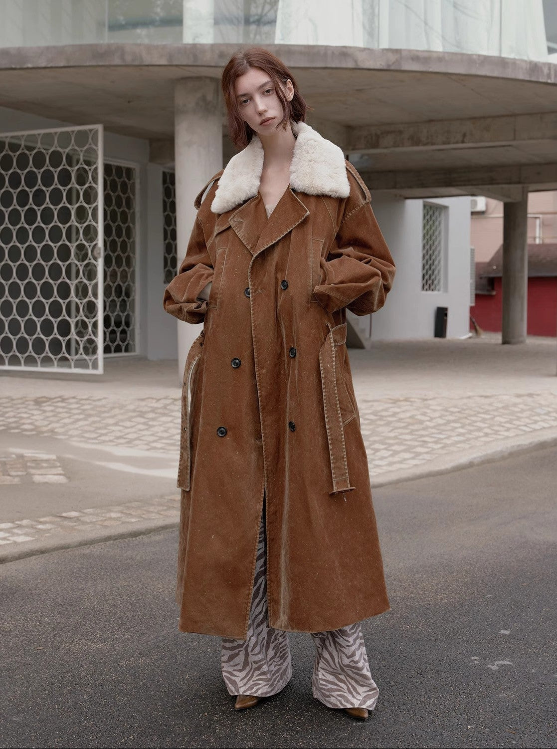 Women's Goose Down Lapel Parka | Winter Windbreaker