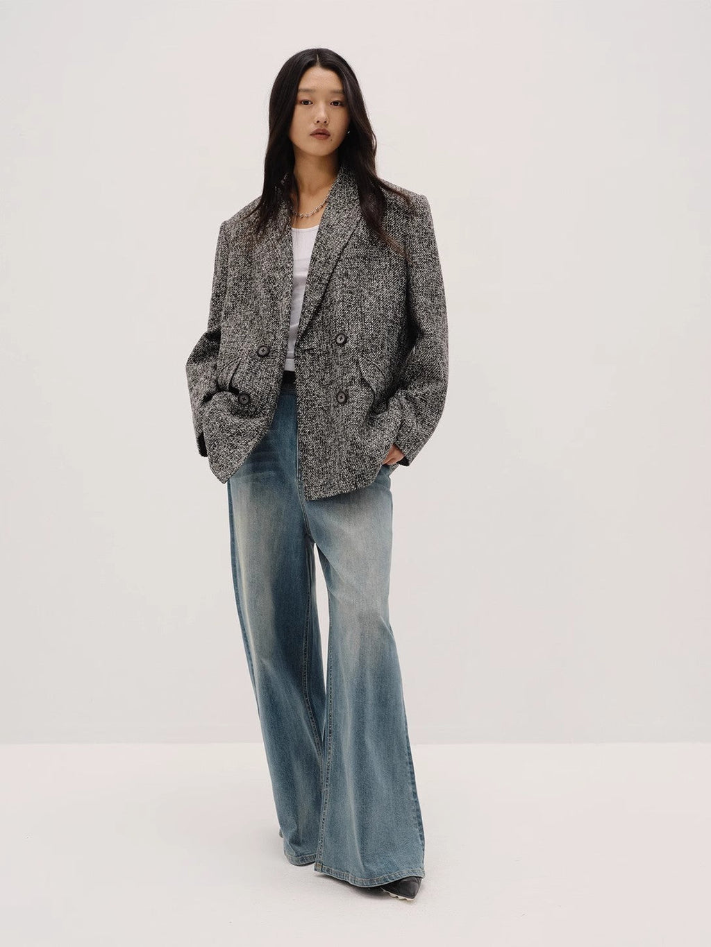 Women's Tweed Suit Jacket | Meteor