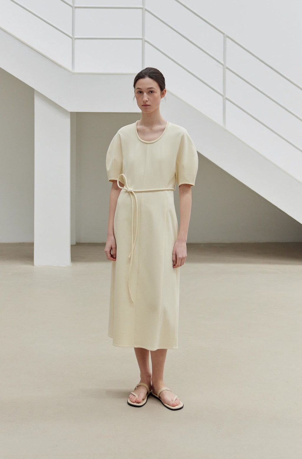 FIRELADY FUR | Women's Cotton U-Neck Knit Dress