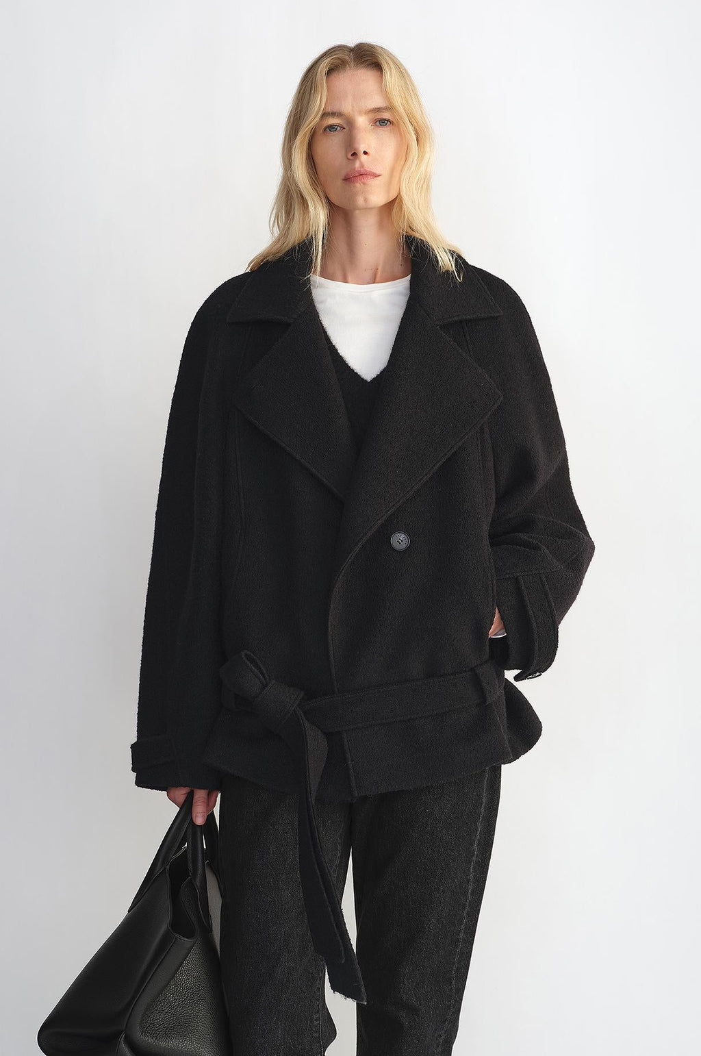 Women's Wool Coat | Herringbone