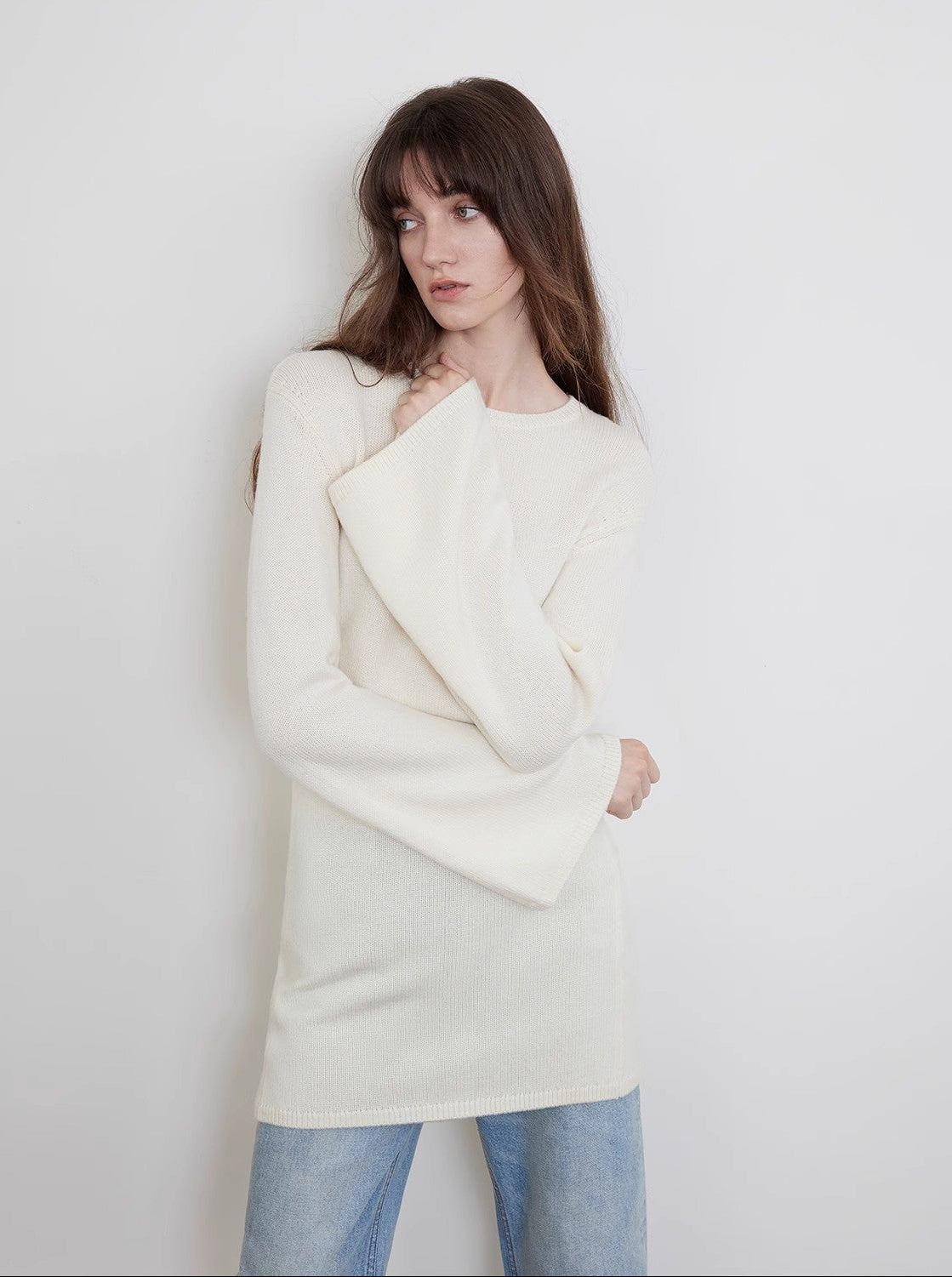 FIRELADY FUR | Women's Merino Wool Trumpet Sleeve Sweater