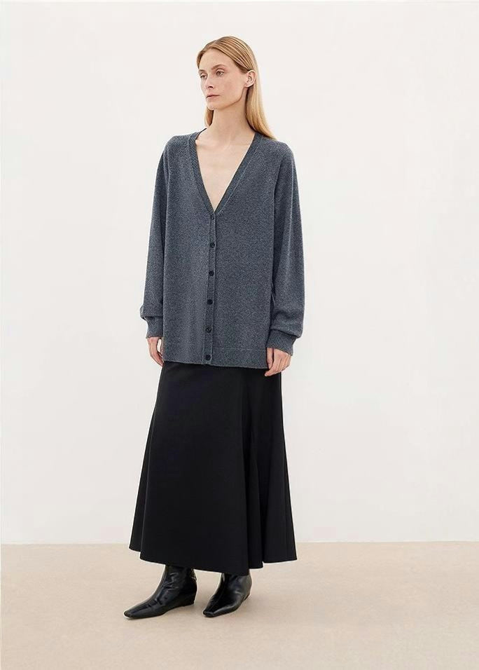 FIRELADY FUR | Women's Loose Wool V-Neck Cardigan