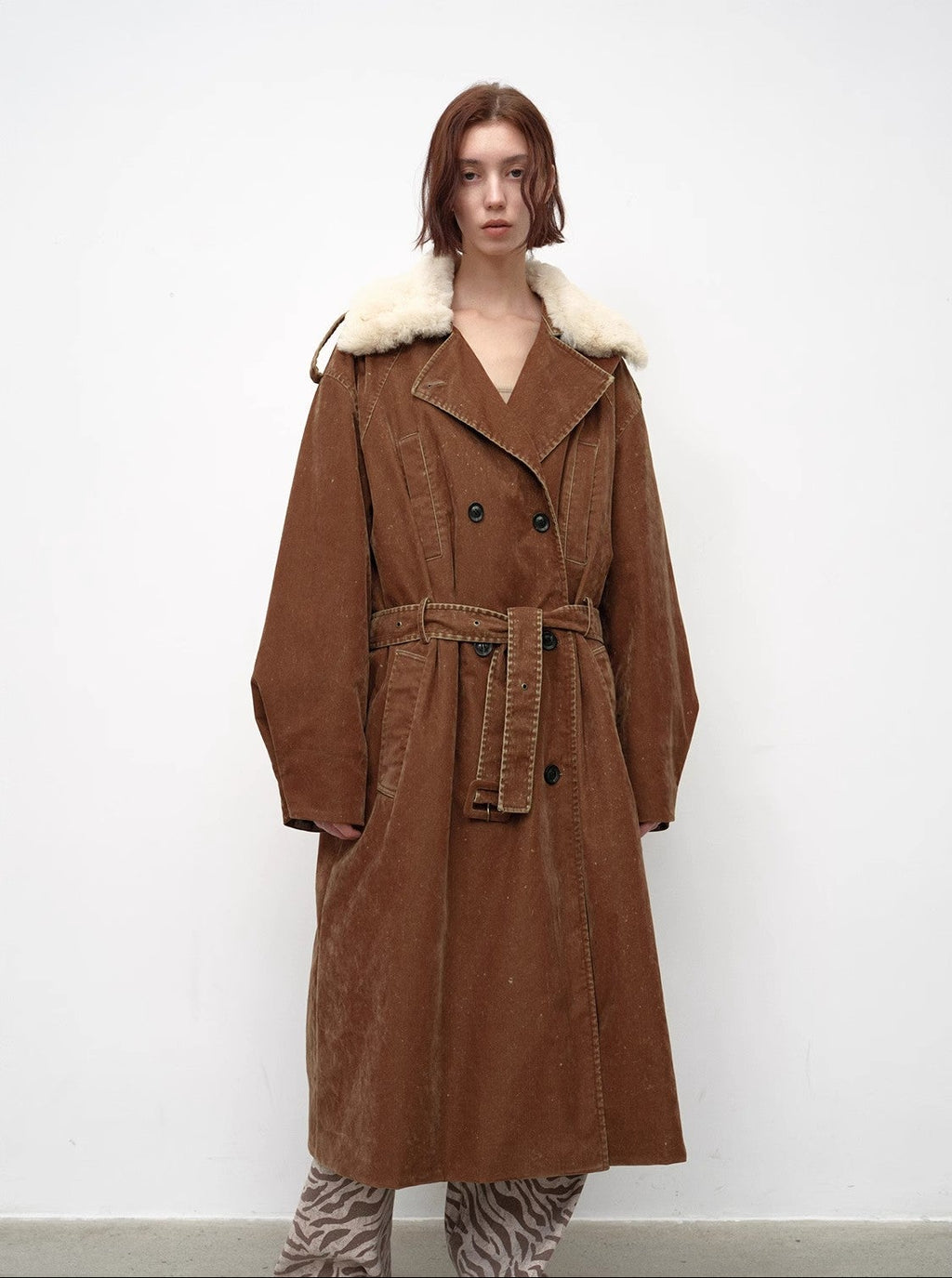 Women's Goose Down Lapel Parka | Winter Windbreaker