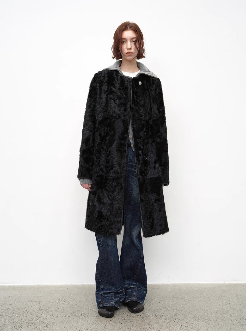 PREMIUM STYLE CO. LTD. | Women's Small Lake Sheep Fur Coat