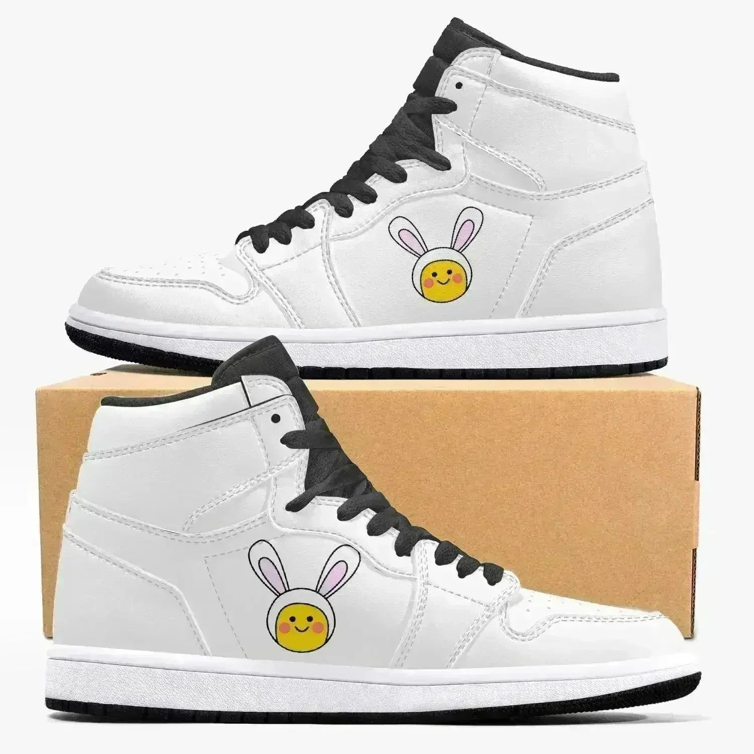 Jacki Easlick | Lux Bunny High-Top Leather Sneakers