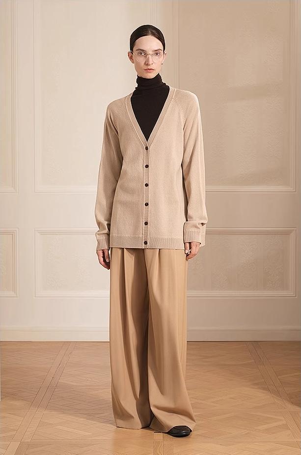 FIRELADY FUR | Women's Loose Wool V-Neck Cardigan