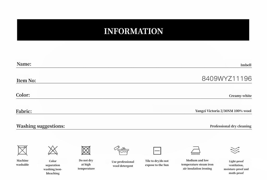 FIRELADY FUR | Women's Yangtze 30NM Contrast Stitch Wool Knit Sweater