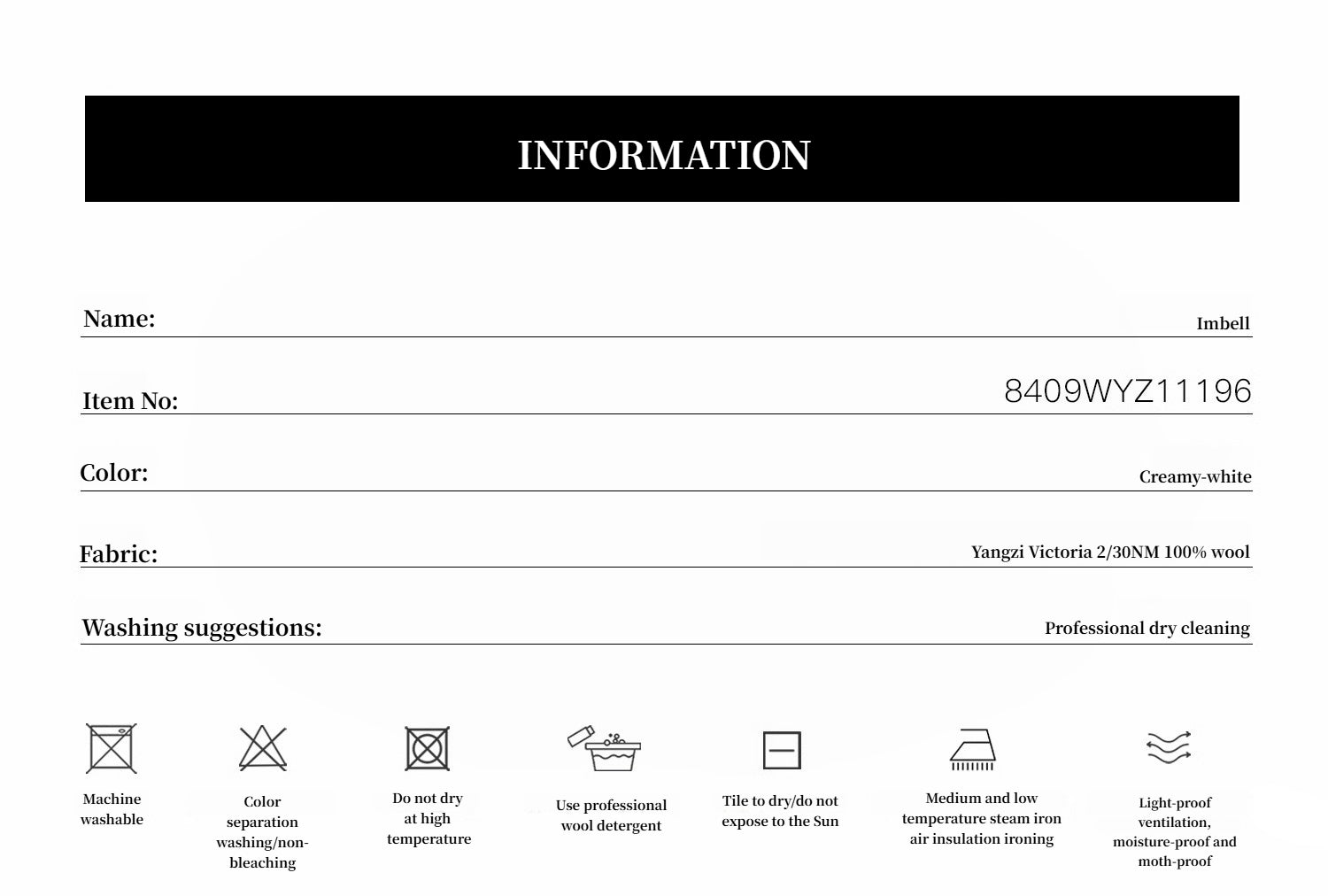 FIRELADY FUR | Women's Yangtze 30NM Contrast Stitch Wool Knit Sweater