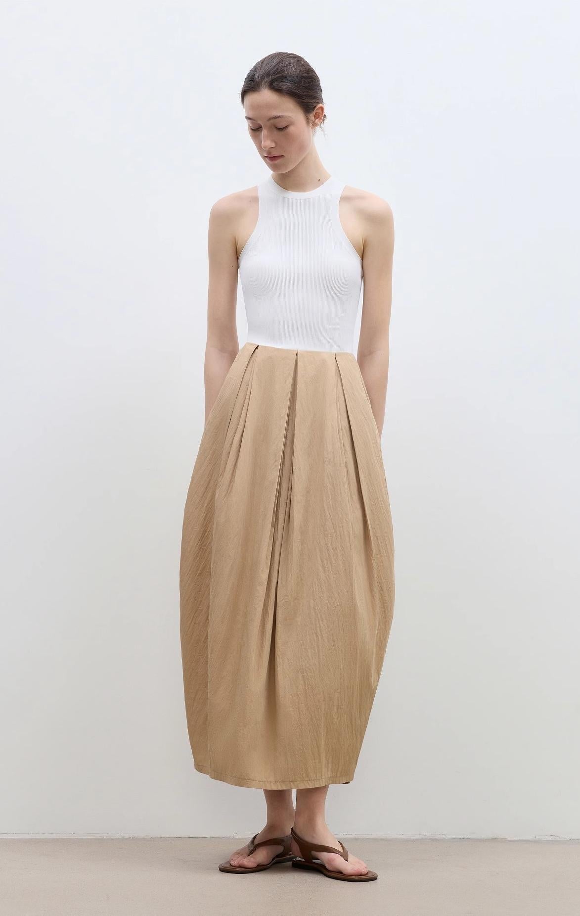 FIRELADY FUR | Women's Cotton & Nylon Blend Balloon Skirt