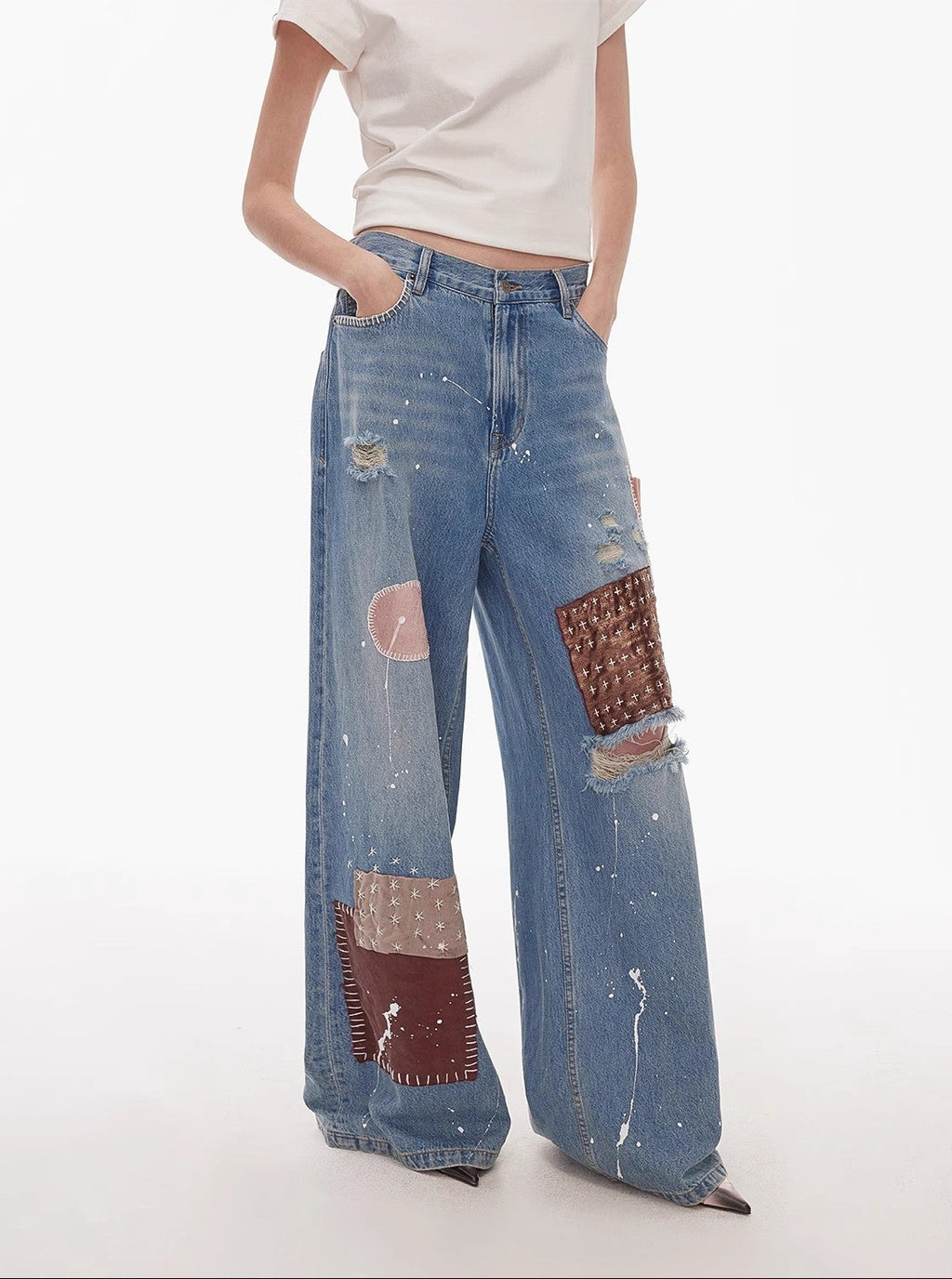 FIRELADY FUR | "Uninhibited..." Wide-Leg Jeans