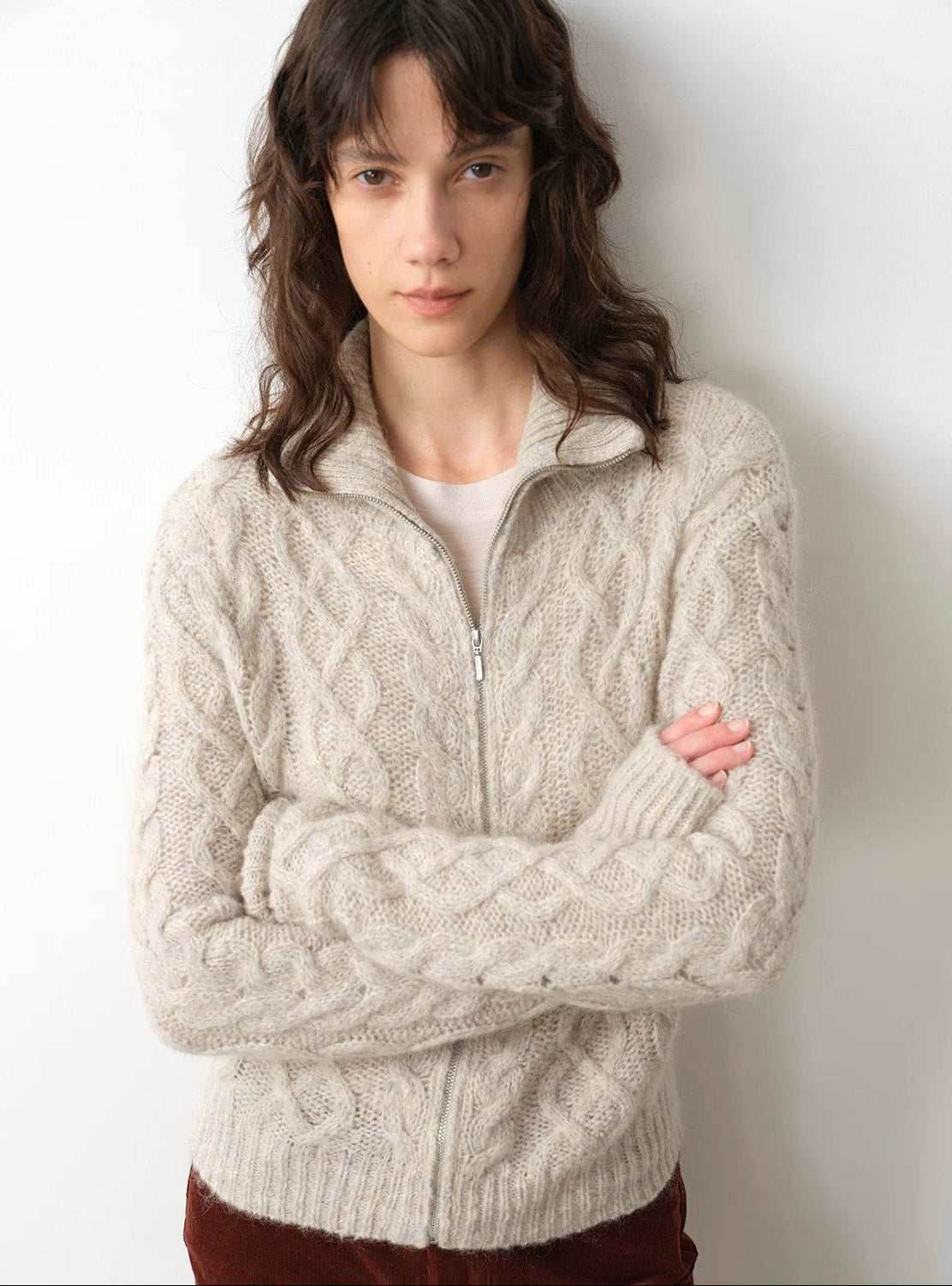 PREMIUM STYLE CO. LTD. | Women's Mohair Wool Blend Cardigan