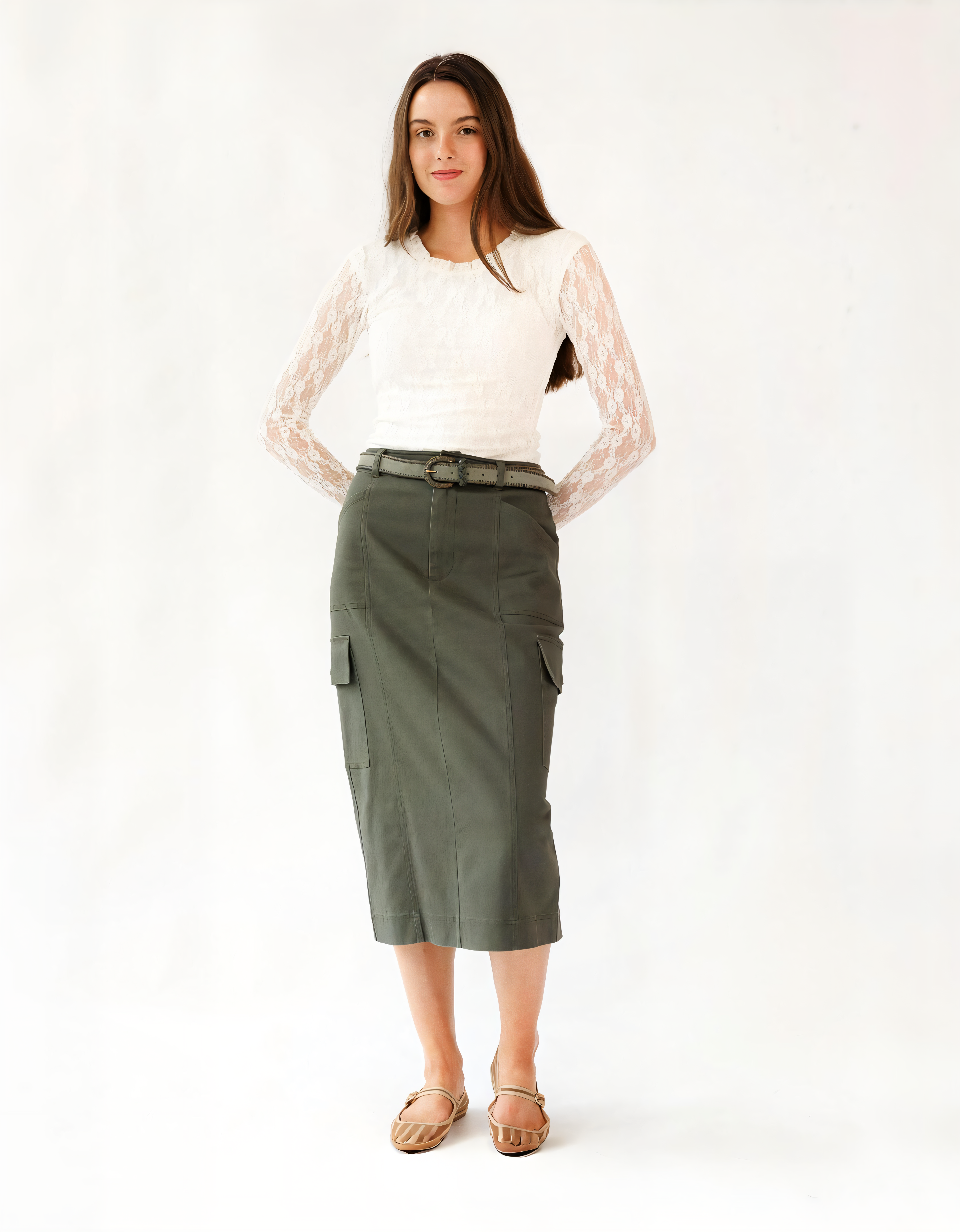 DOWNEAST | Women's Cotton Cargo Skirt