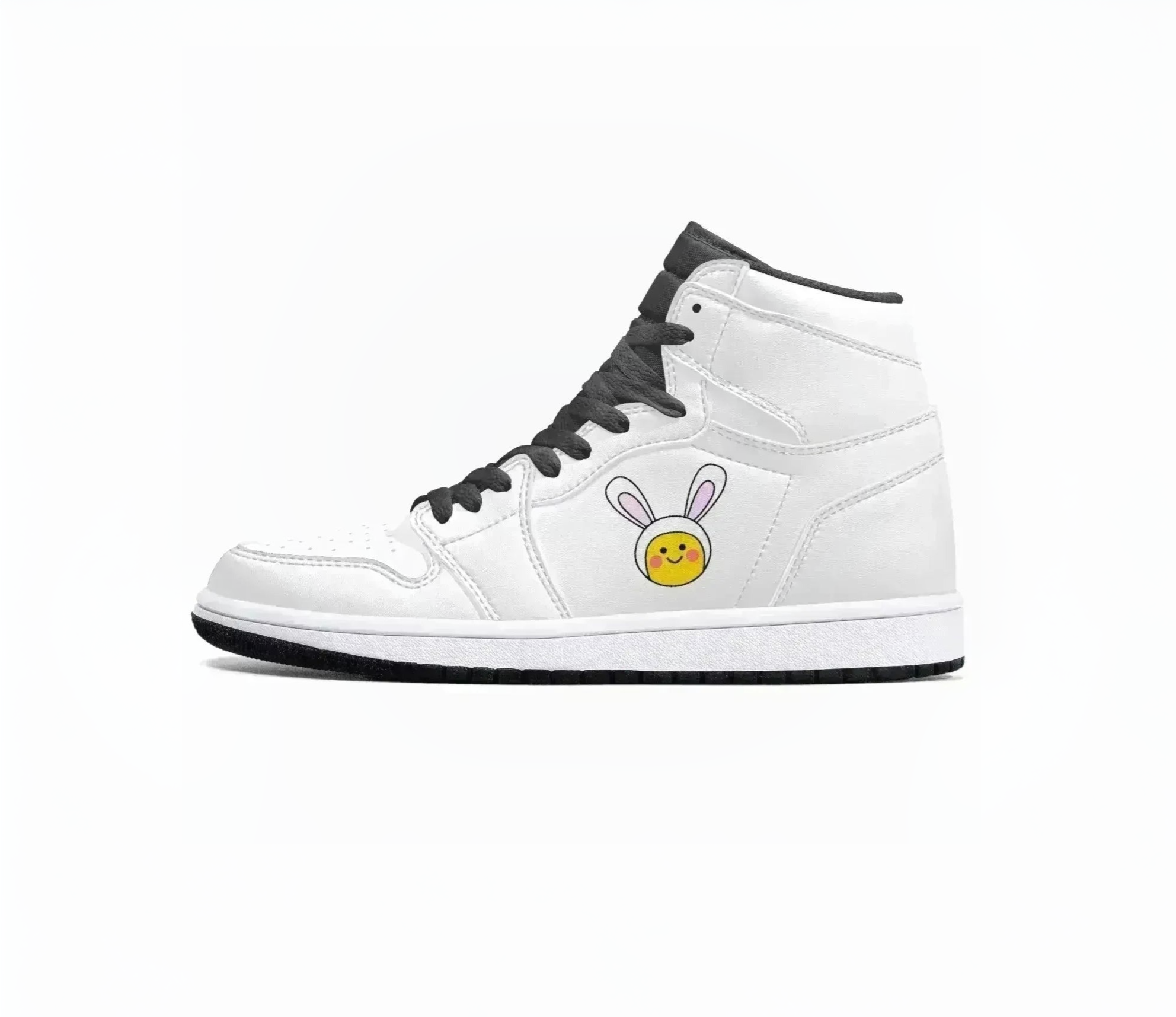 Jacki Easlick | Lux Leather Bunny High-Top Sneakers