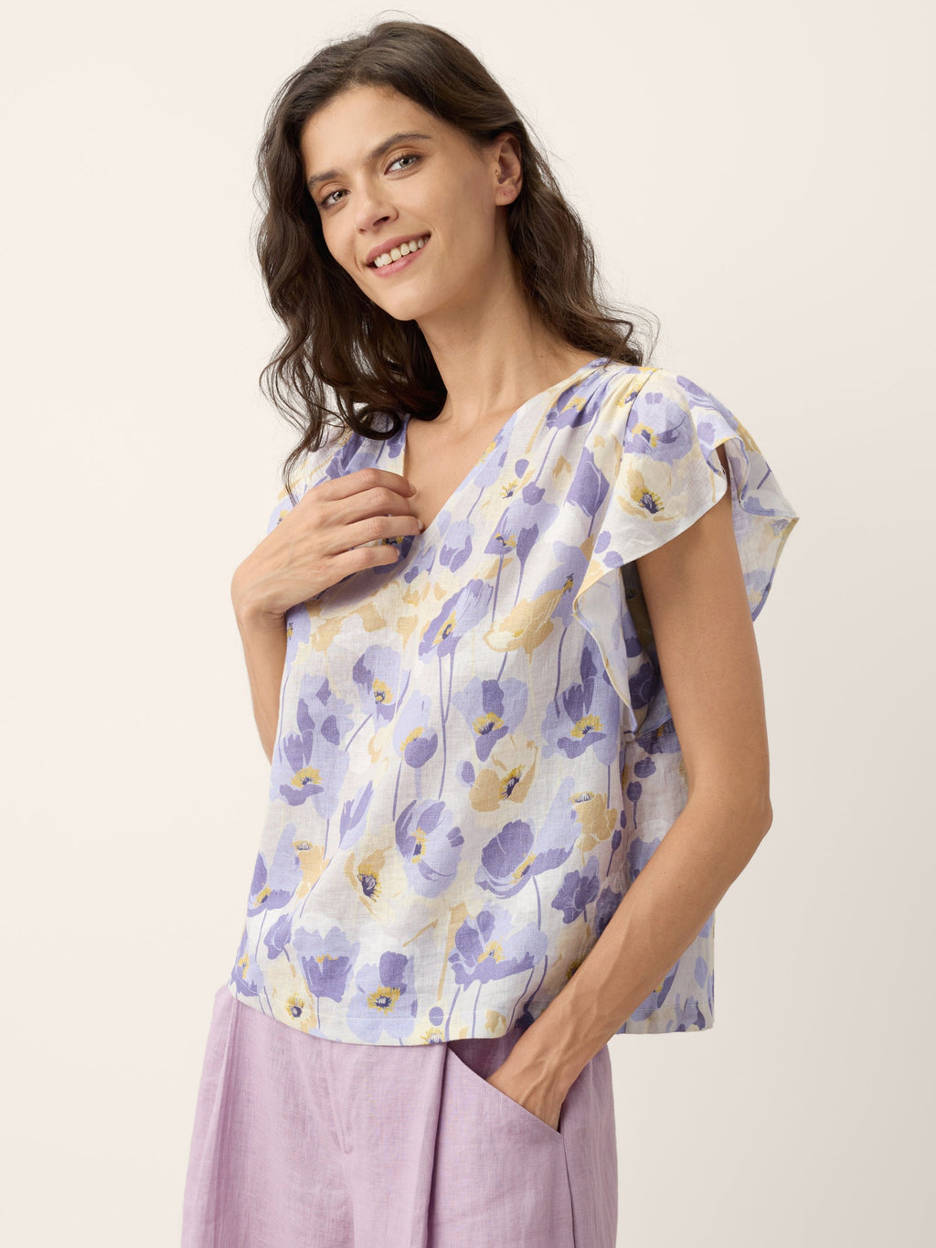 LINTICO | Women's Linen Top "Eleanora"