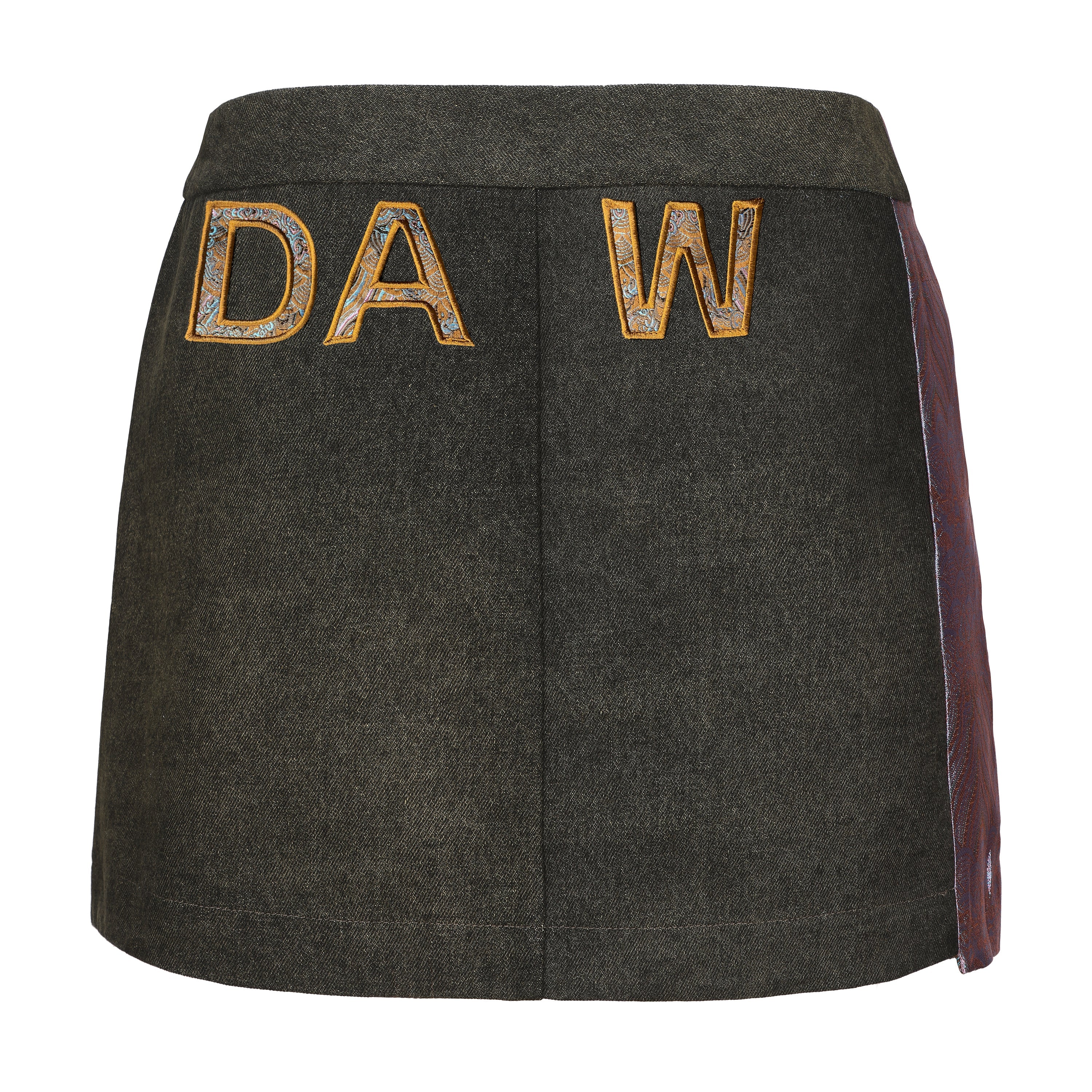 DAWANG | Dan Denim Patch Mini Skirt