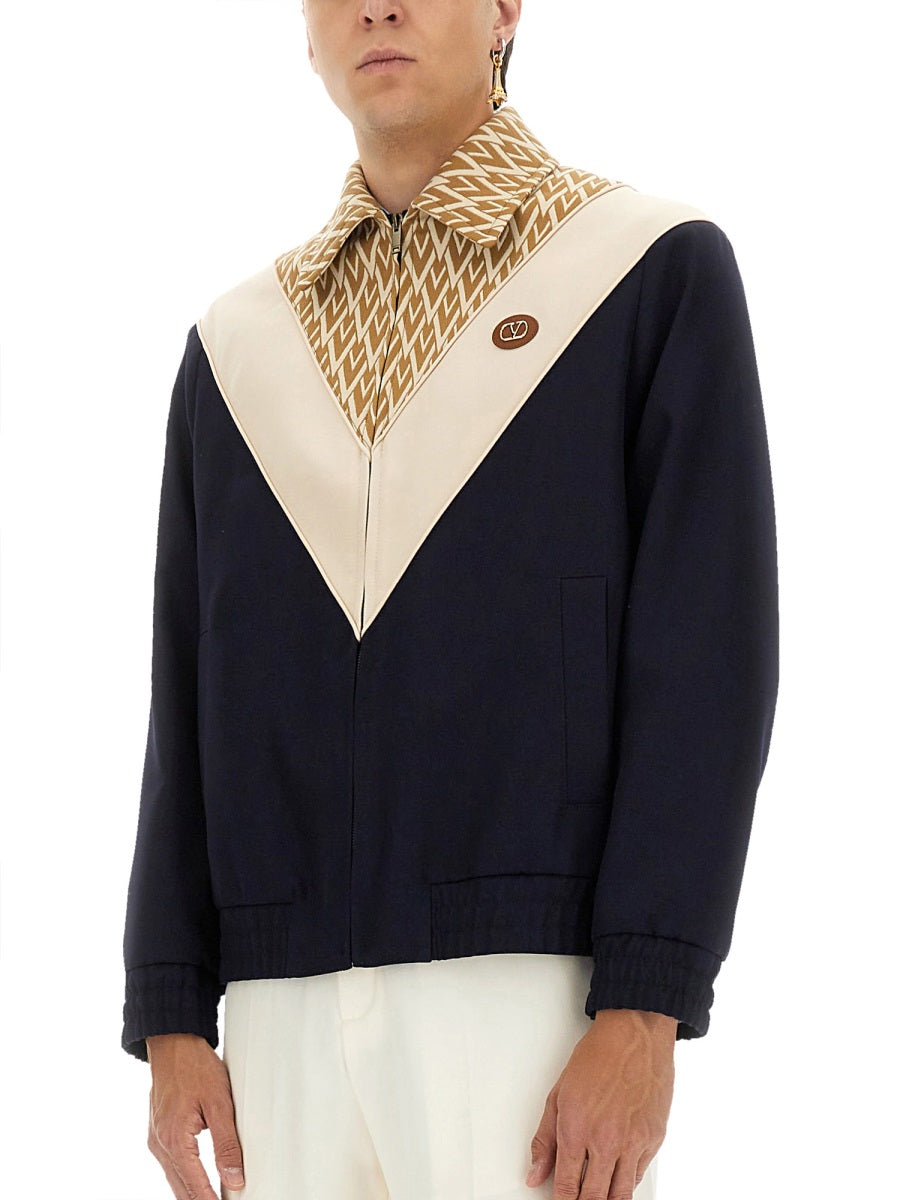 Valentino Garavani | Men's Wool Toute La V Bomber