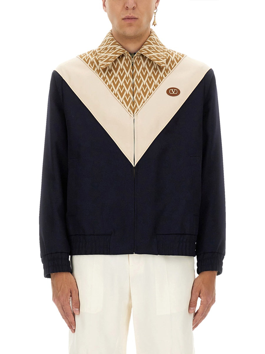 Valentino Garavani | Men's Wool Toute La V Bomber