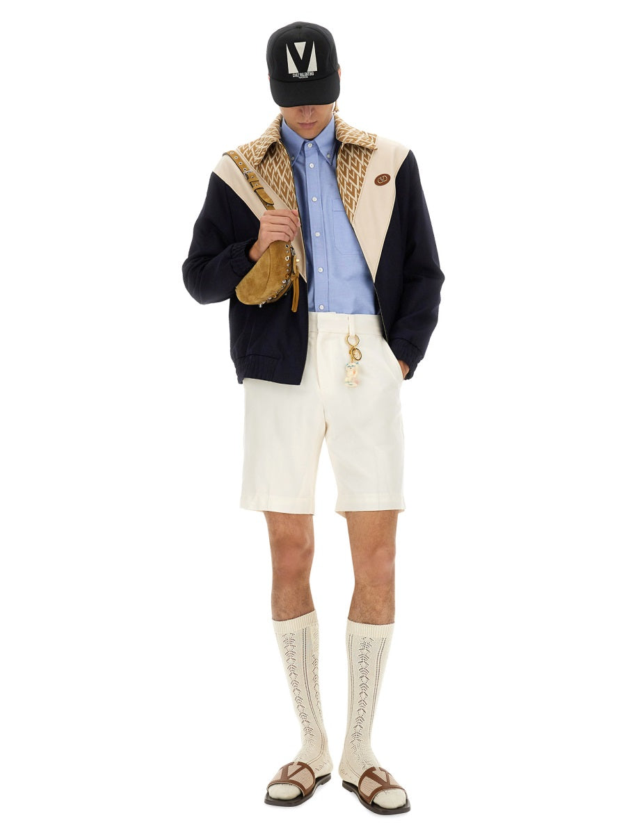 Valentino Garavani | Men's Wool Toute La V Bomber