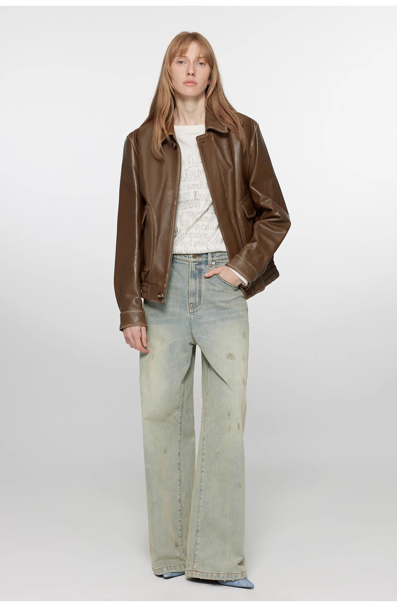 Women's Sheepskin Leather Jacket | Retro Guard