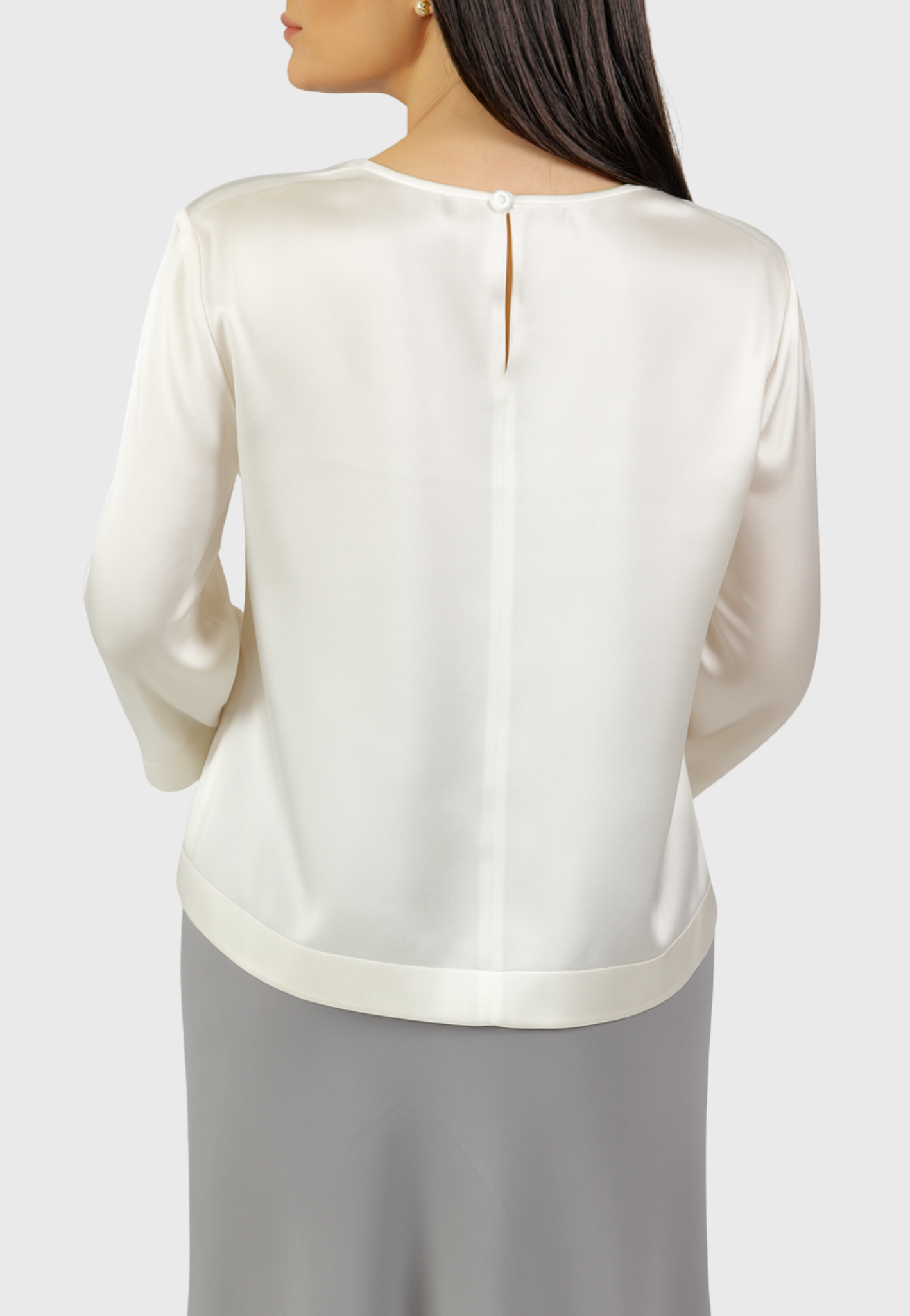 Tema Moda | Women's White Silk Blouse "Como"