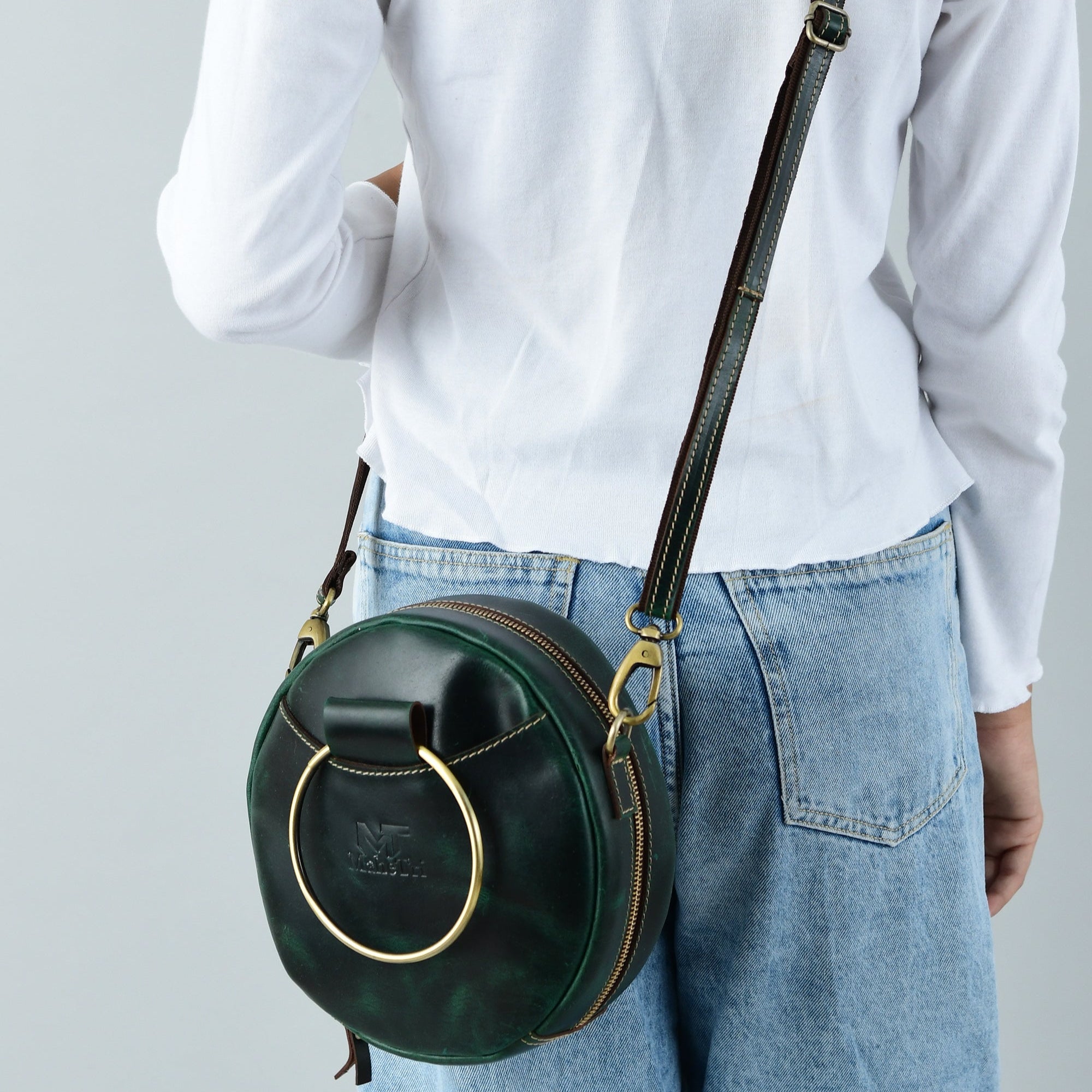Classy Leather Bags | Rosie Sling Circle Bag