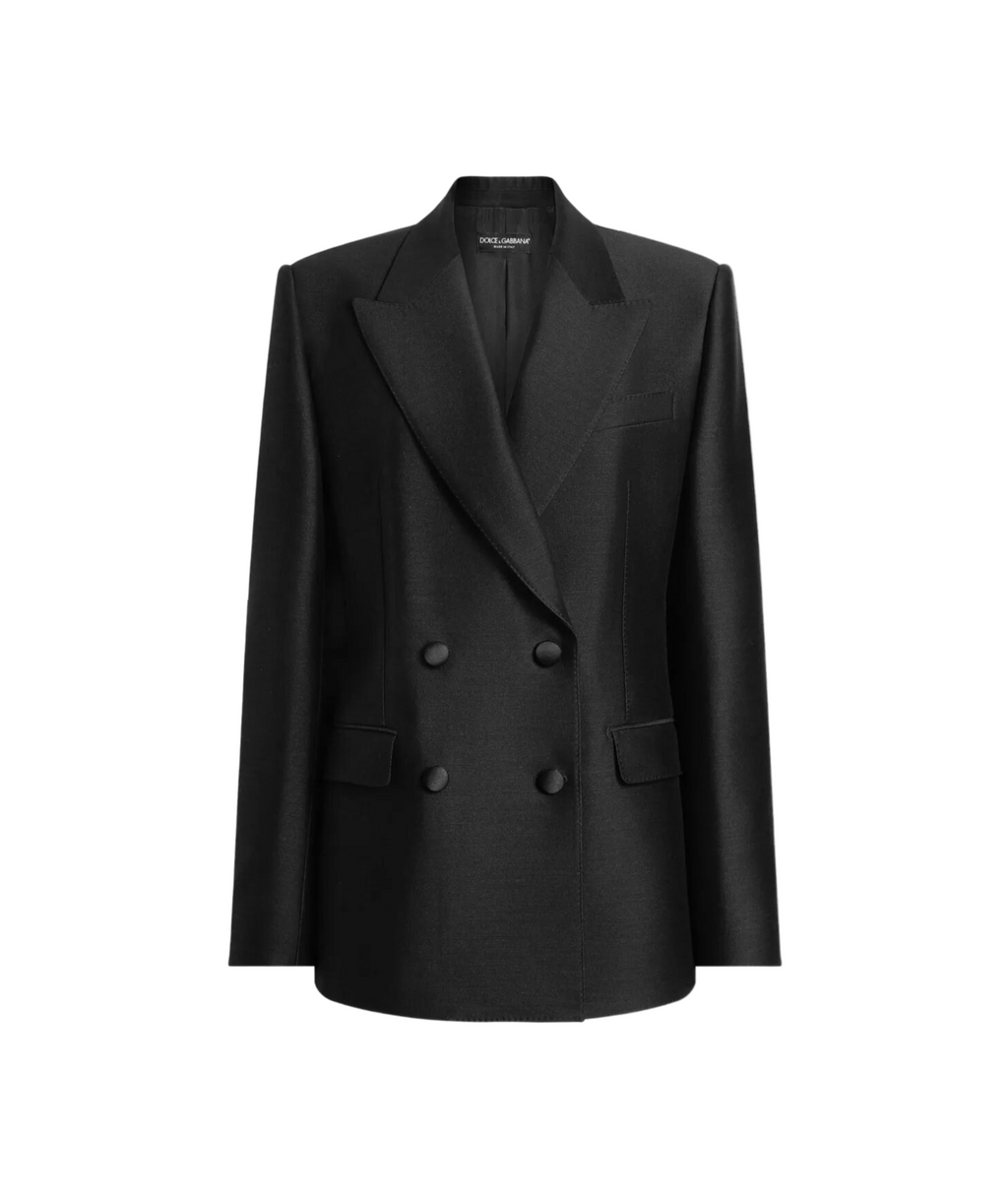 Dolce & Gabbana | Women's Wool & Silk Double-Breasted Jacket