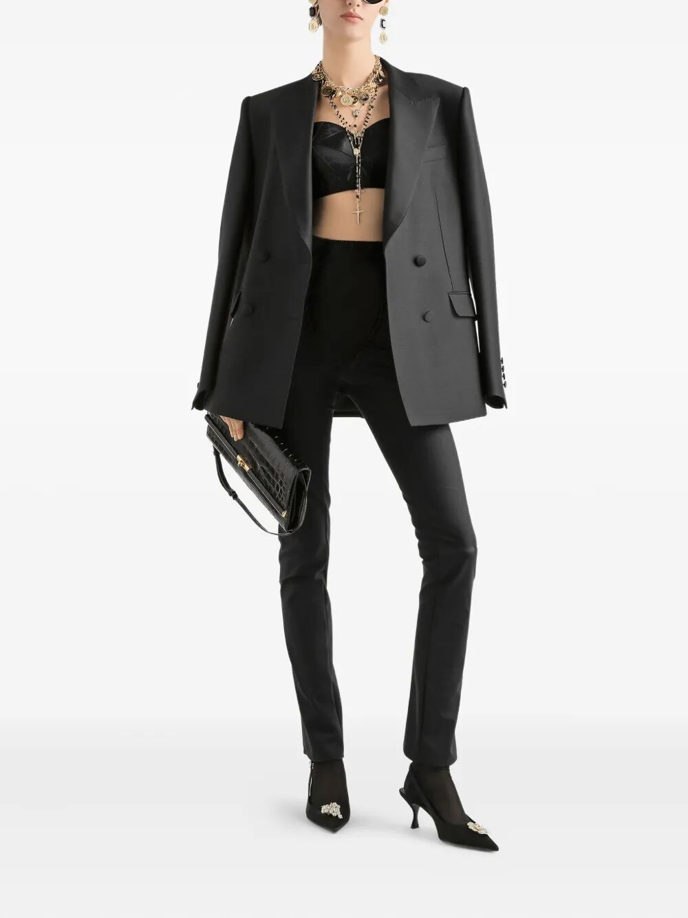 Dolce & Gabbana | Women's Wool & Silk Double-Breasted Jacket