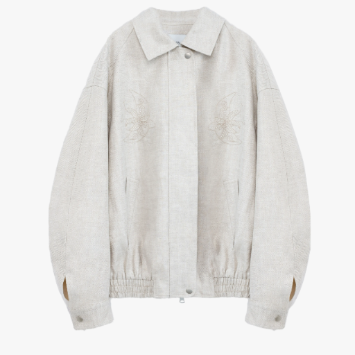 Women's Linen Jacket | Beaded Embroidery