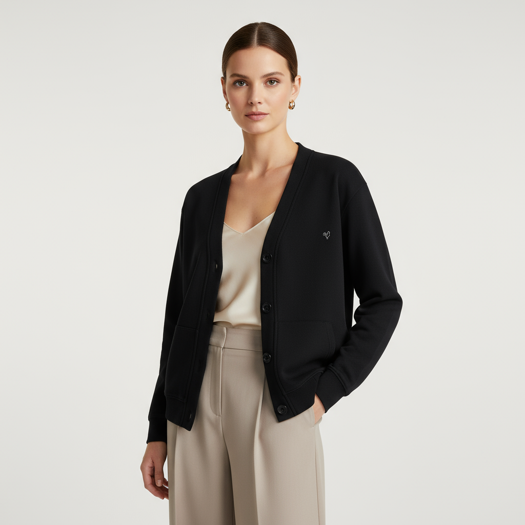 Cotton Cardigan | Snow Washed