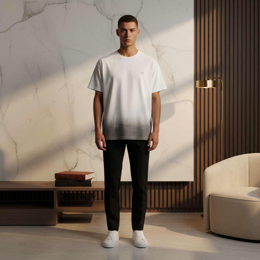 Cotton T-shirt | Sunfaded + Golden Logo