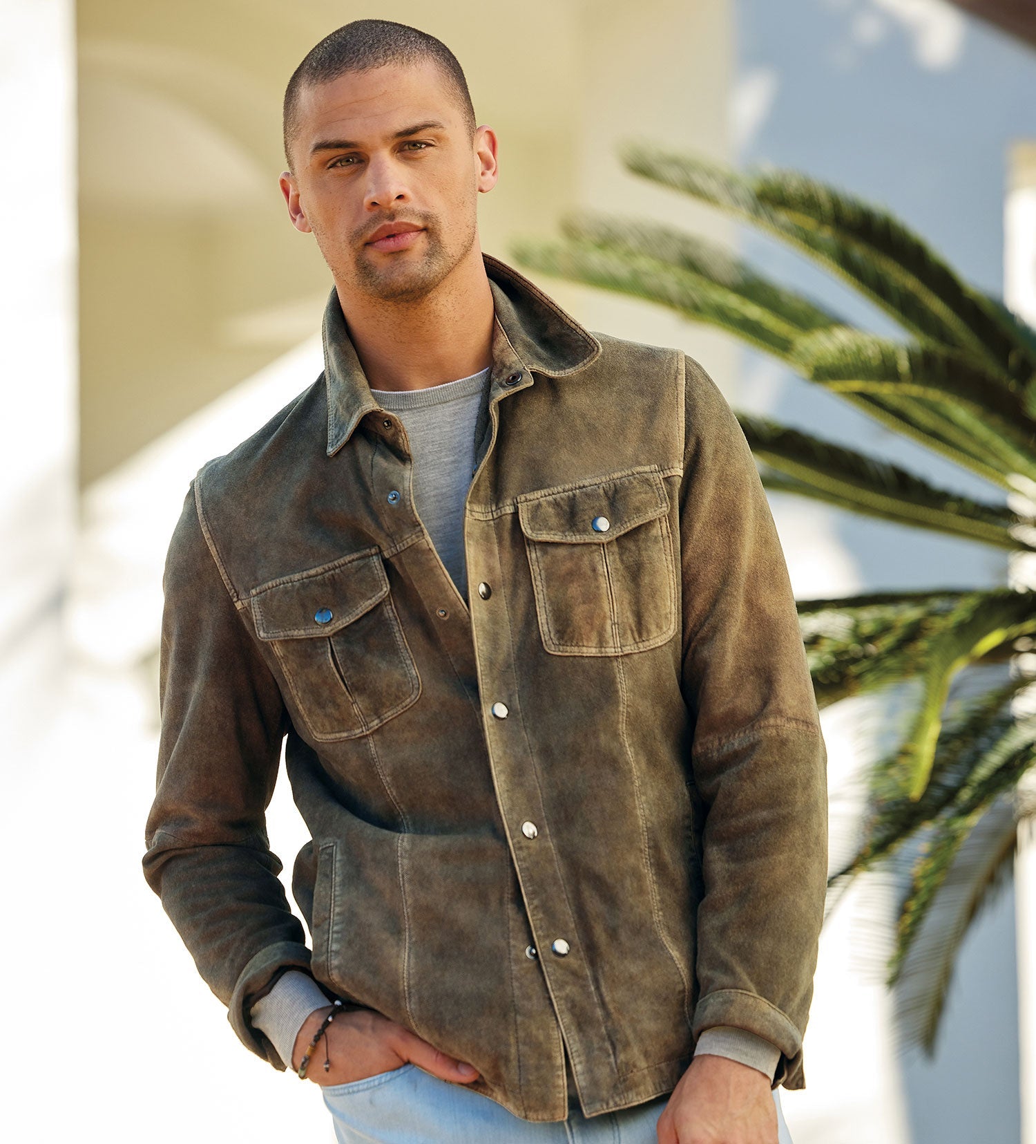 Patrick James | Men's Hester Suede Shirt Jacket