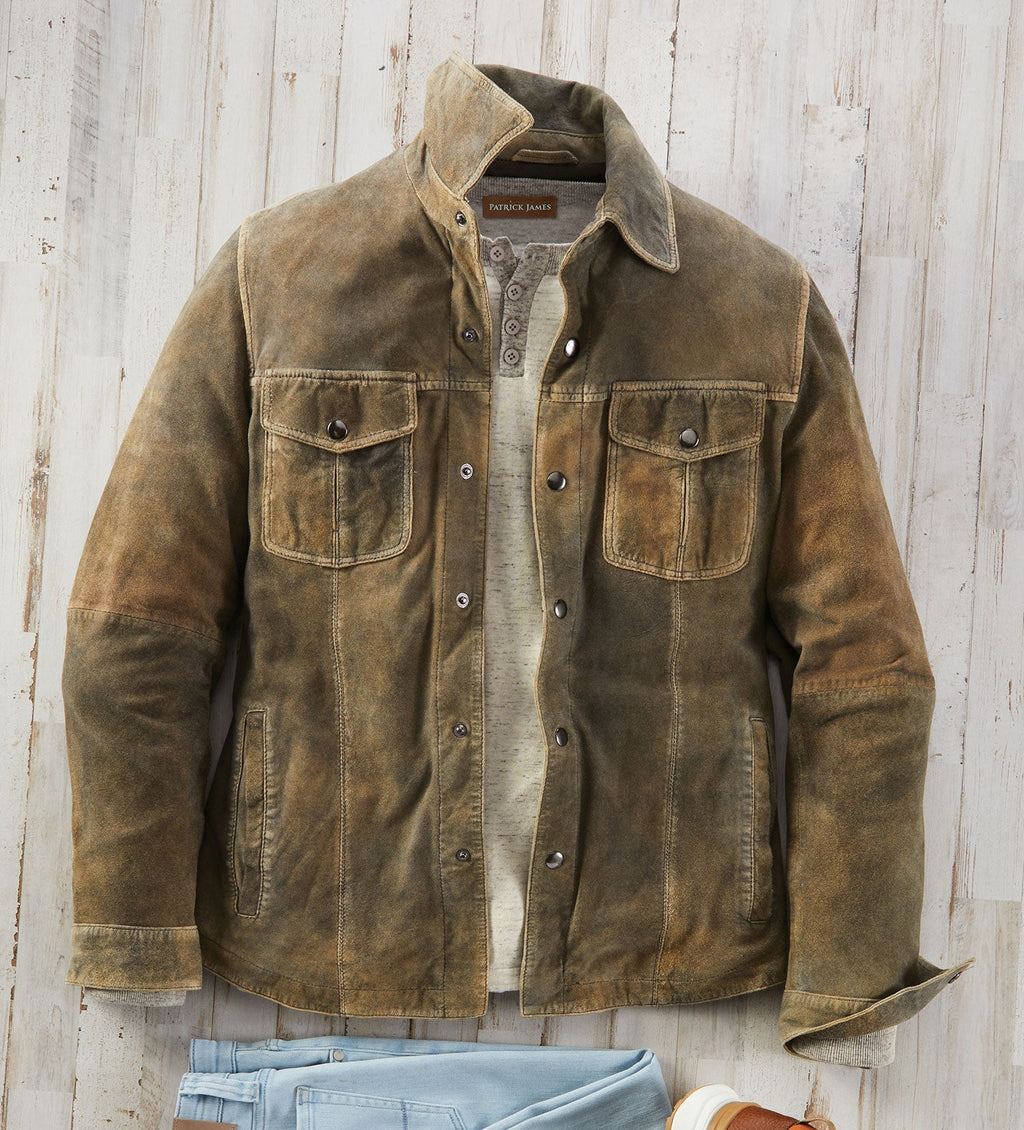 Patrick James | Men's Hester Suede Shirt Jacket