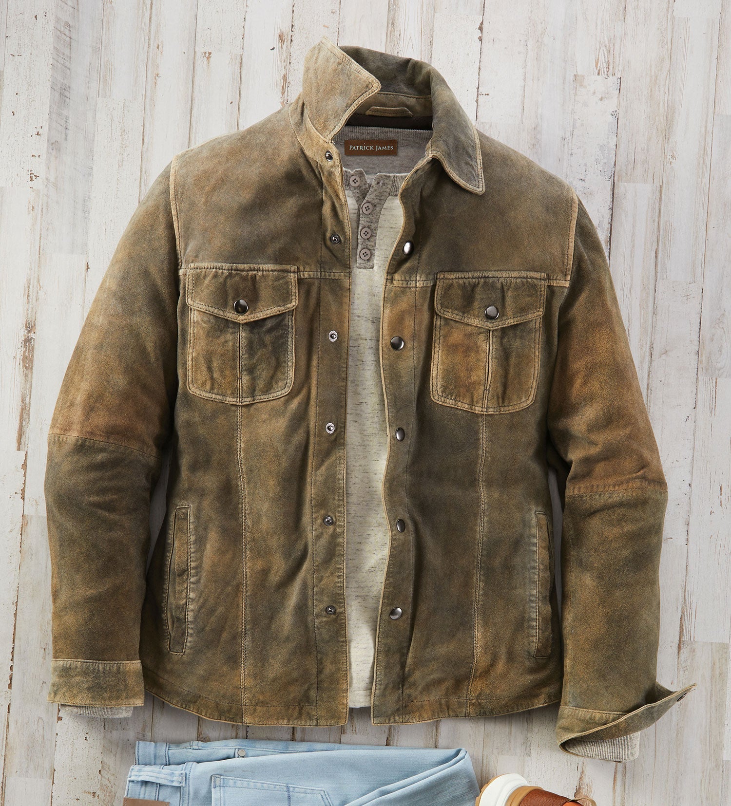 Patrick James | Men's Hester Suede Shirt Jacket