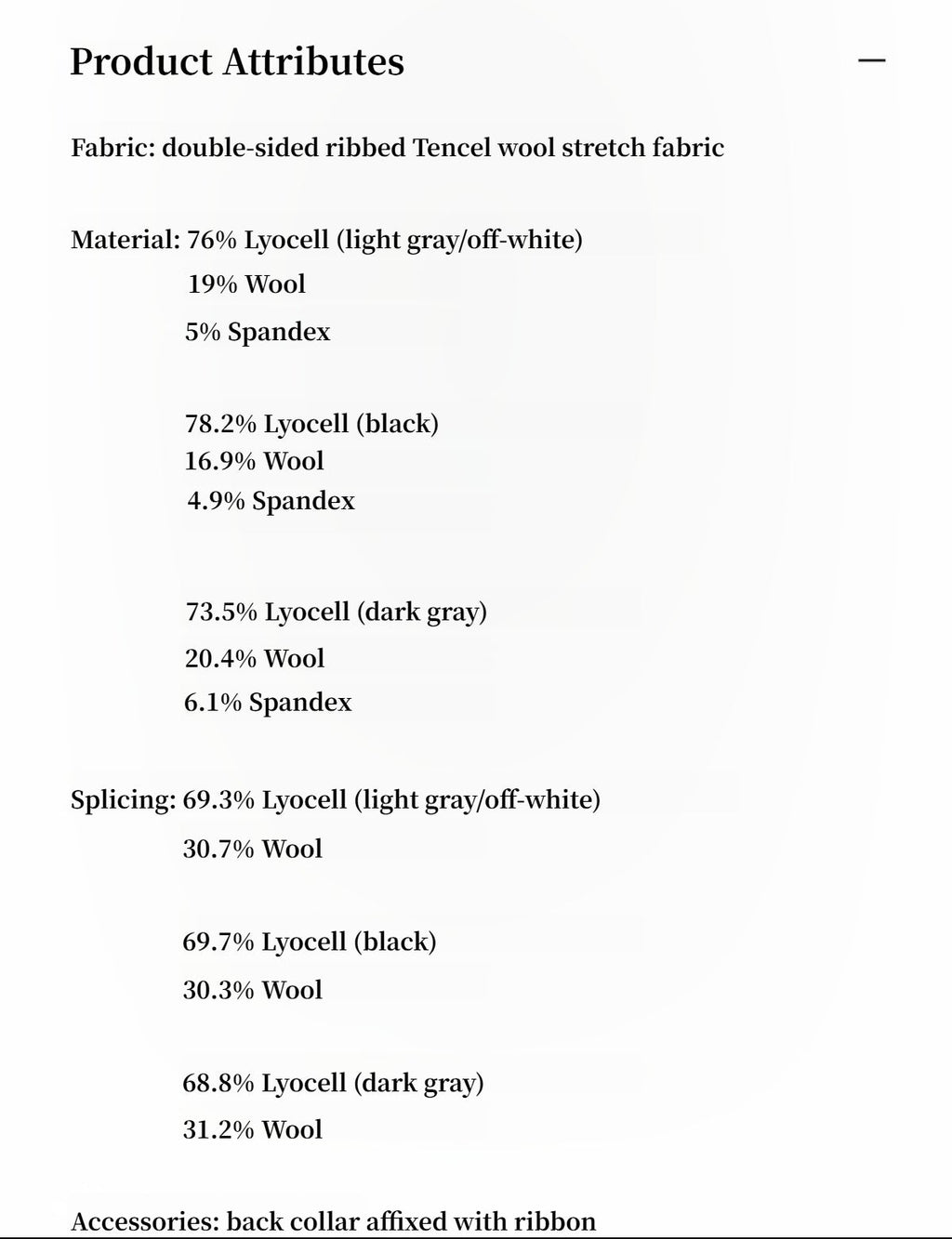 FIRELADY FUR | Women's Tencel & Wool Blend Faux Two-Piece Top