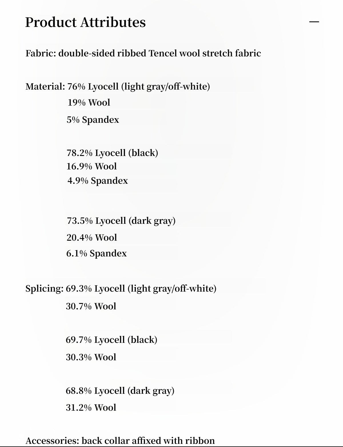 FIRELADY FUR | Women's Tencel & Wool Blend Faux Two-Piece Top