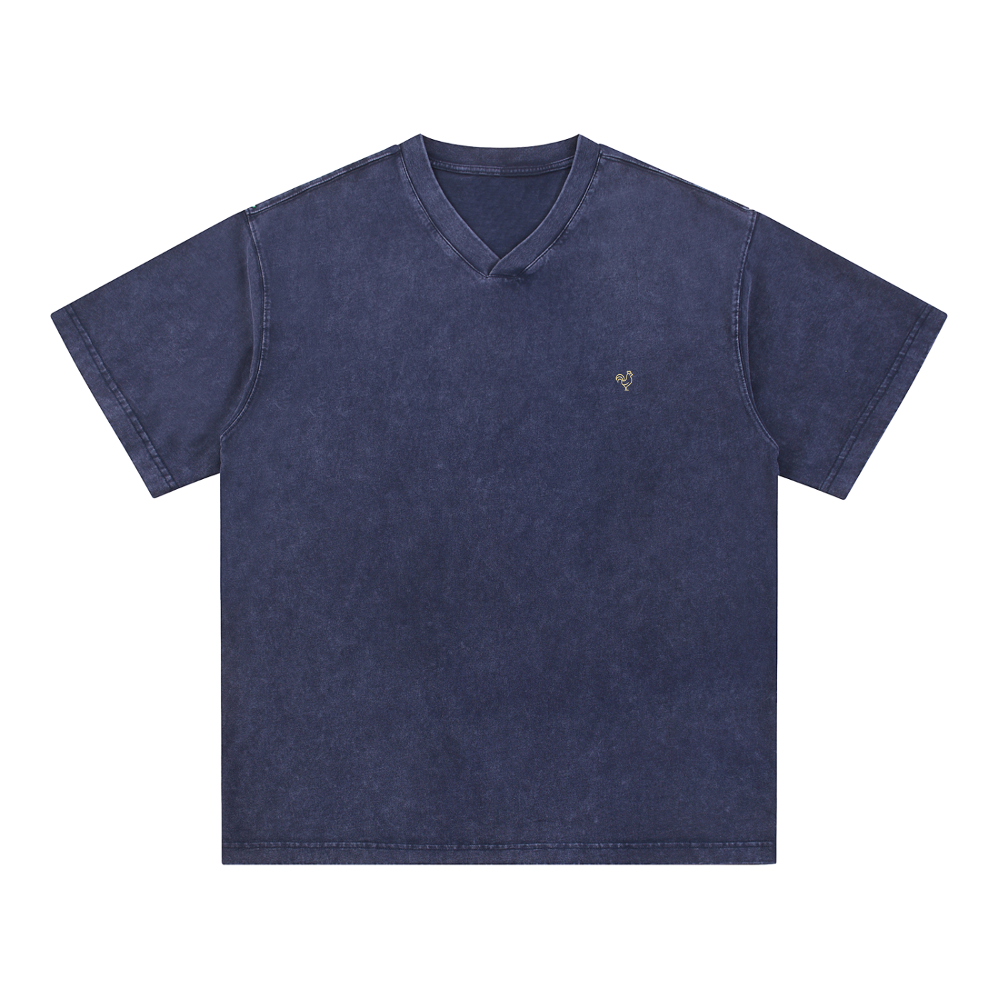 Cotton V-Neck T-shirt | Snow Washed