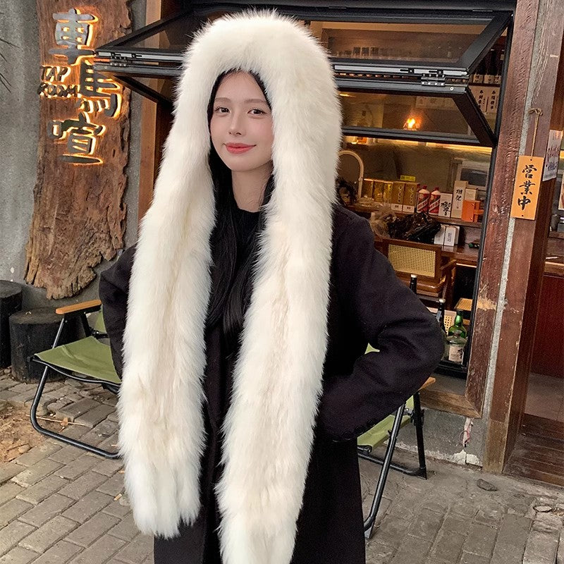 FIRELADY FUR | Women's Fox Fur Hat Scarf