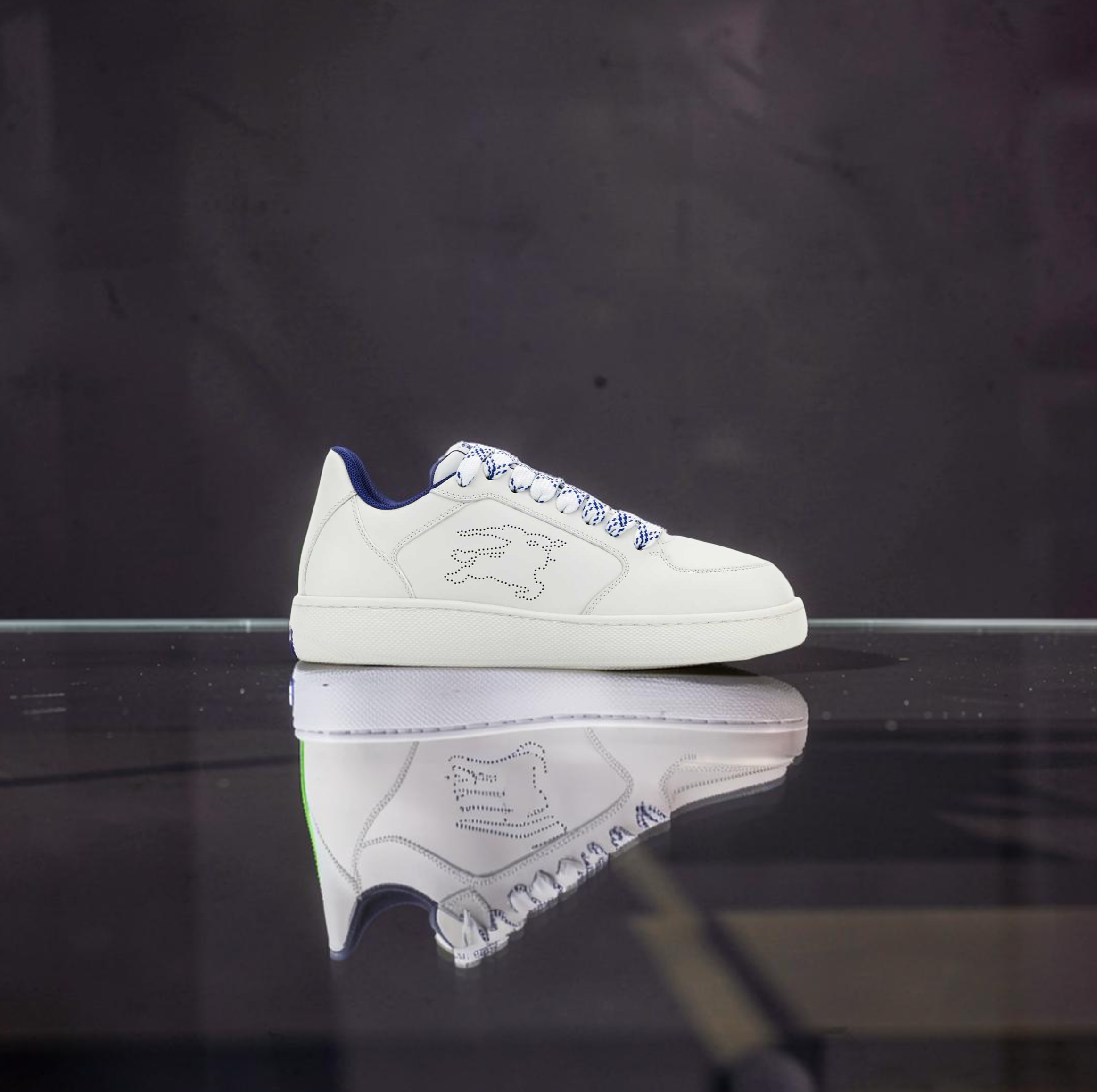 Burberry | Women's White Leather Stock Sneakers