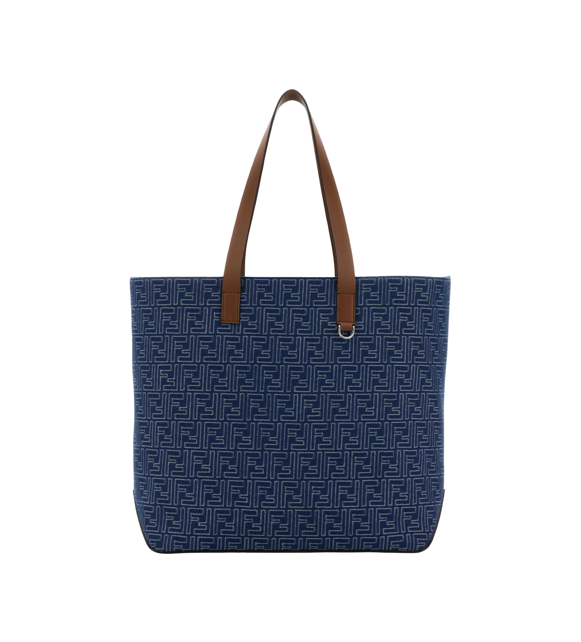 Fendi | Men's Embroidered Denim Shopping Bag