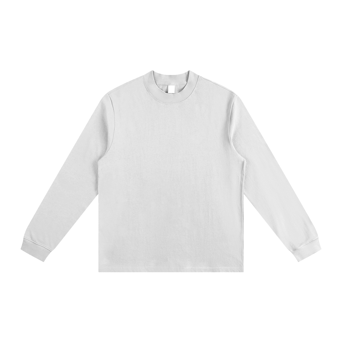 Cotton Sweatshirt | Plain Mock Neck