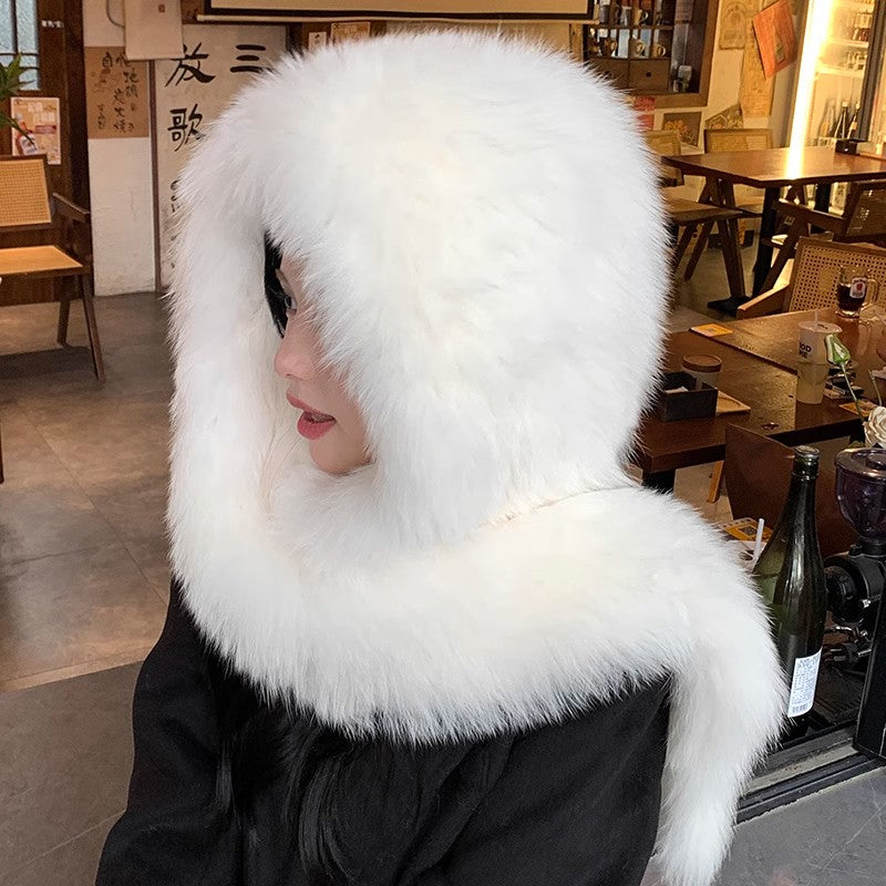 FIRELADY FUR | Women's Fox Fur Hat Scarf