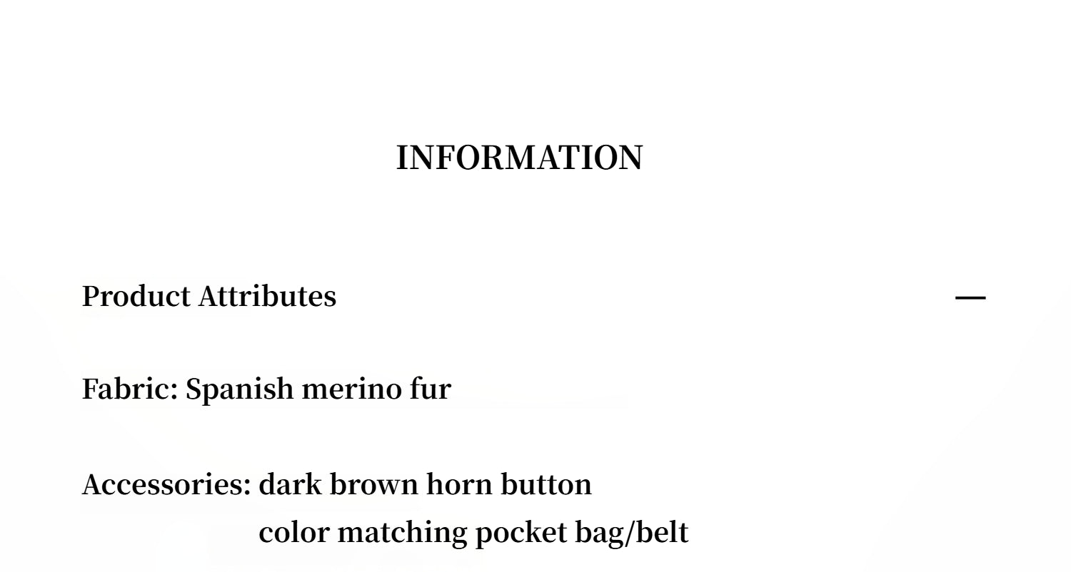 FIRELADY FUR | Women's Merino Wool Asymmetric Placket Sheepskin Coat