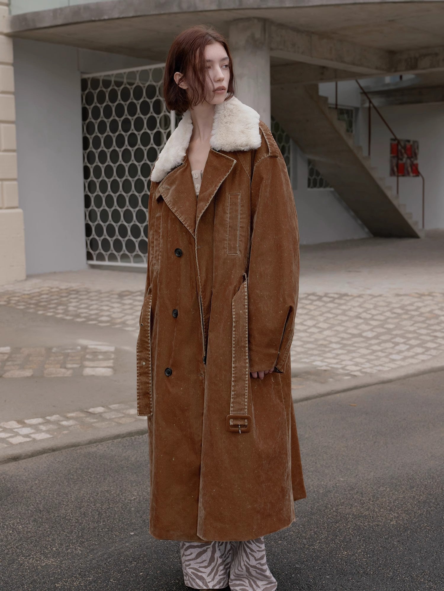 Women's Goose Down Lapel Parka | Winter Windbreaker