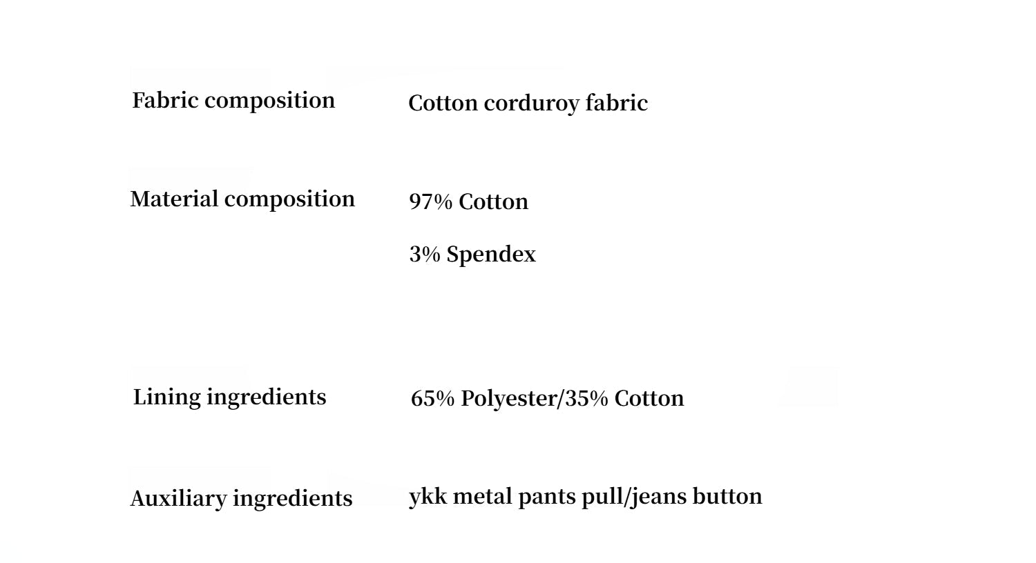 PREMIUM STYLE CO. LTD. | Women's Corduroy Workwear Fishtail Skirt