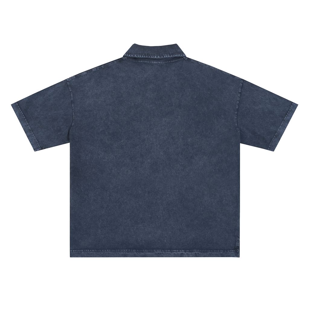 Cotton Polo T-shirt | Snow Washed
